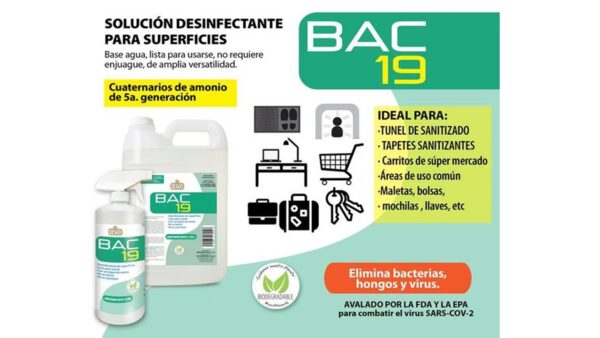 SANITIZATE CESCO BAC 19 LITRO - Imagen 2
