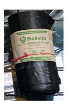 Biobolsa Biodegradable Negra rollo 60x90 cm