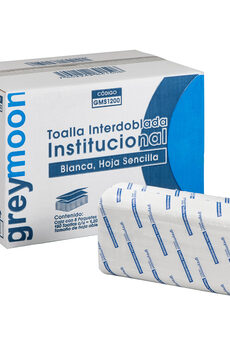Toalla interdoblada institucional Grey Moon 8/150 piezas