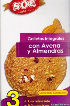 Galletas de avena con almendras de 720 grs - Soft Light KOZ