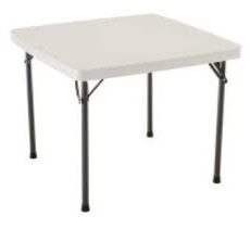 Mesa Cuadrada Lifetime Portafolio de 94 cm