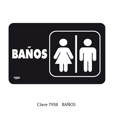 SEÑAL DE BANOS 7958 SABLON