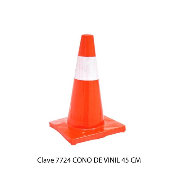 Cono de vinil con reflejante SABLON 45 cm