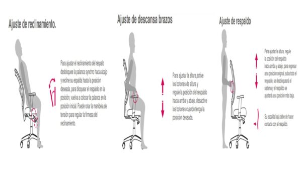 Silla Semi Ejecutiva Respaldo Bajo Reqüiez - Imagen 5