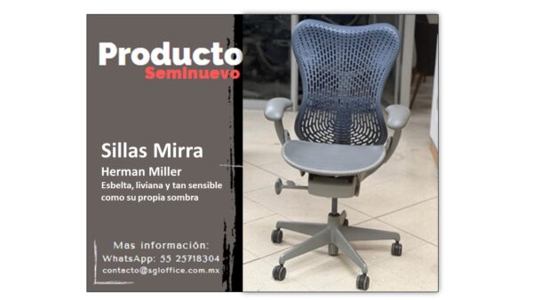 Silla Ergonómica Mirra Azul Herman Miller