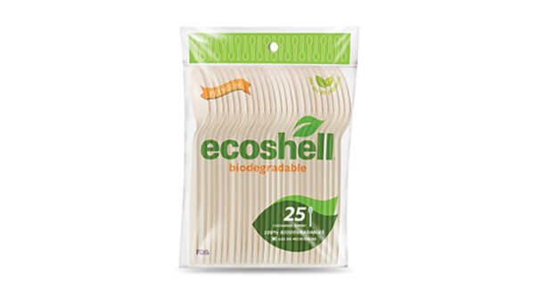 Cucharas Desechables Ecoshell Jumbo Biodegradable 25 Cucharas