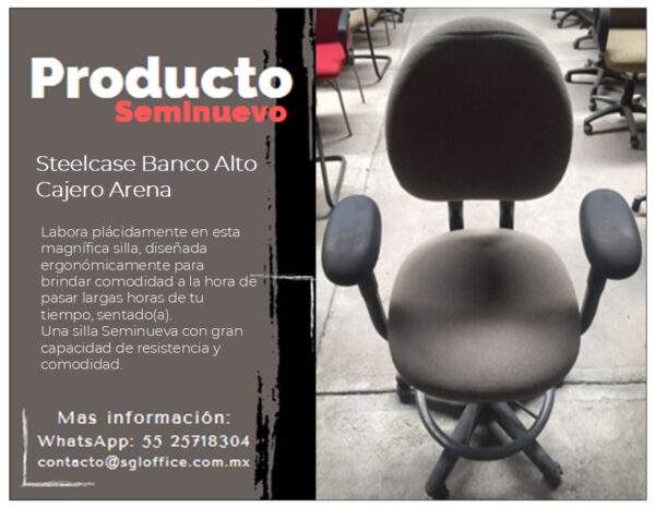 Steelcase Banco Alto Cajero Arena